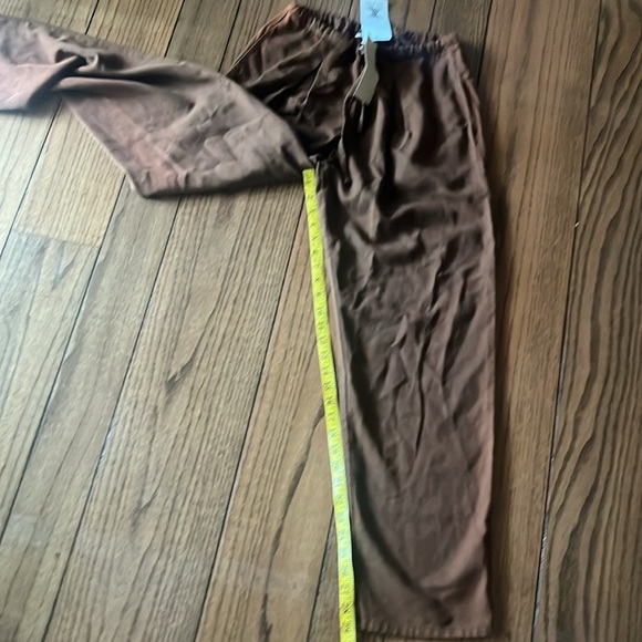 Old Friends Brown Tencel Pants, Made in USA - Picture 15 of 15